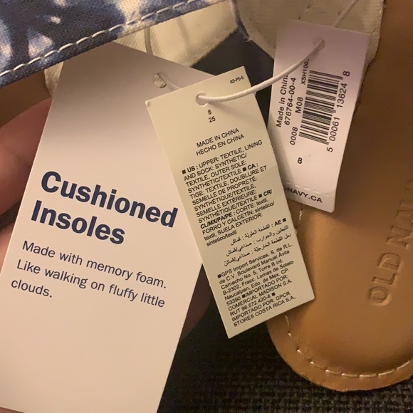 tie-dyed Double-Strap Sandals with Memory Foam Size 8 - Picture 3 of 7